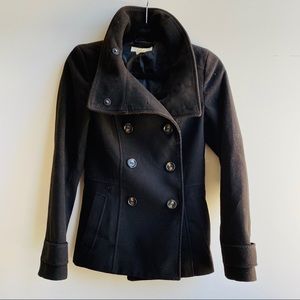 Women’s Black Peacoat